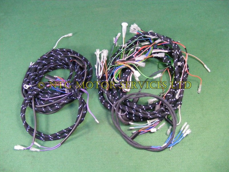 Austin Cambridge A60 Morris Oxford Wiring Loom Braided