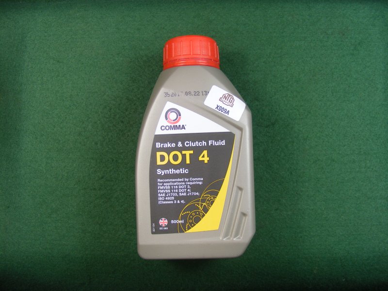 Brake Fluid DOT 4 500ml X009A Required Qty AR