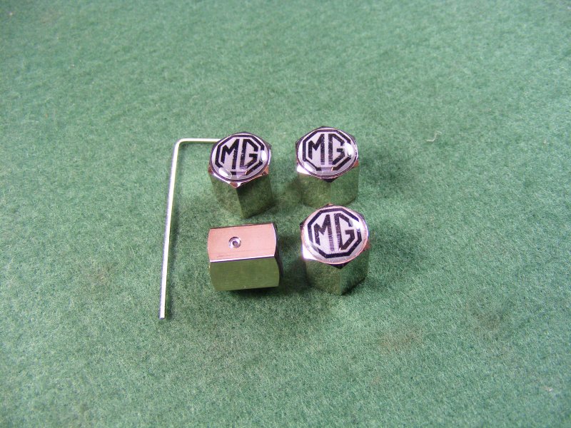 X035 Valve Cap Chrome On Brass